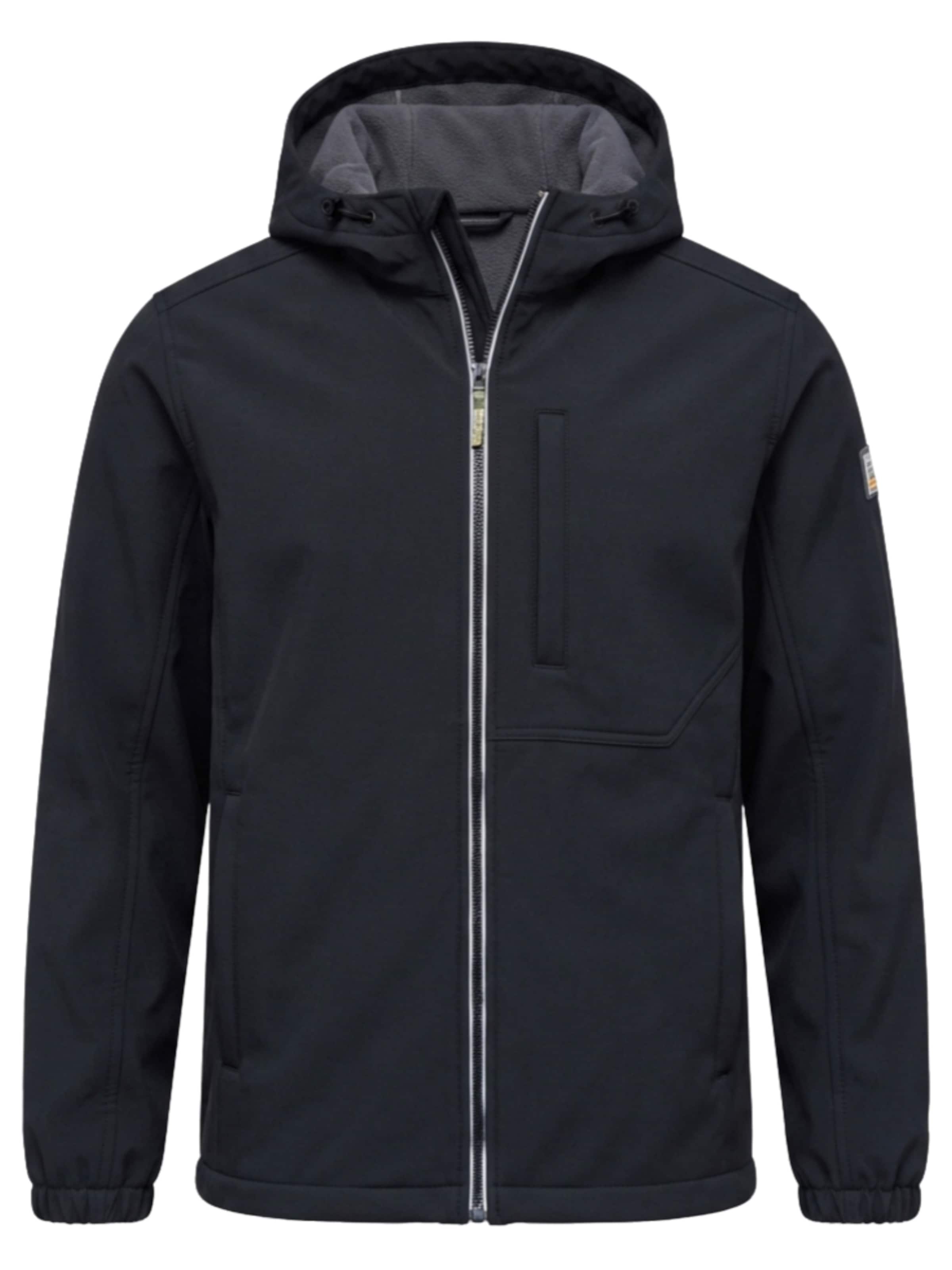 Ombre Between-Season Jacket in Black: front