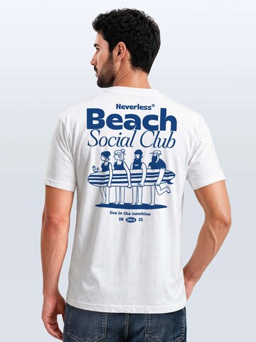 Neverless Shirt 'Beach Social Club'‌‌‌‌‌‌‌‌‌ in Weiß