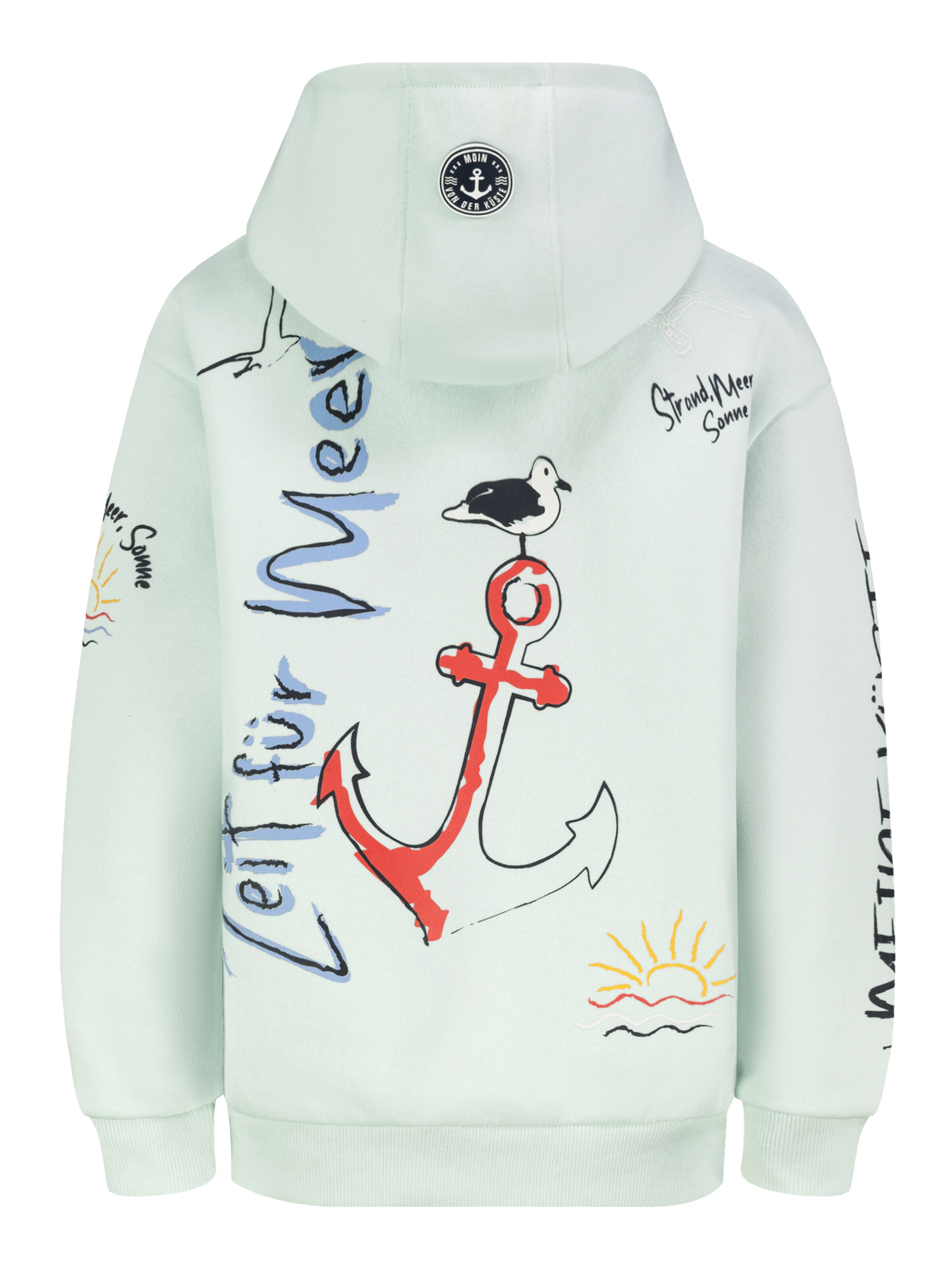 Sublevel Sweatshirt 'Moin' in Grün