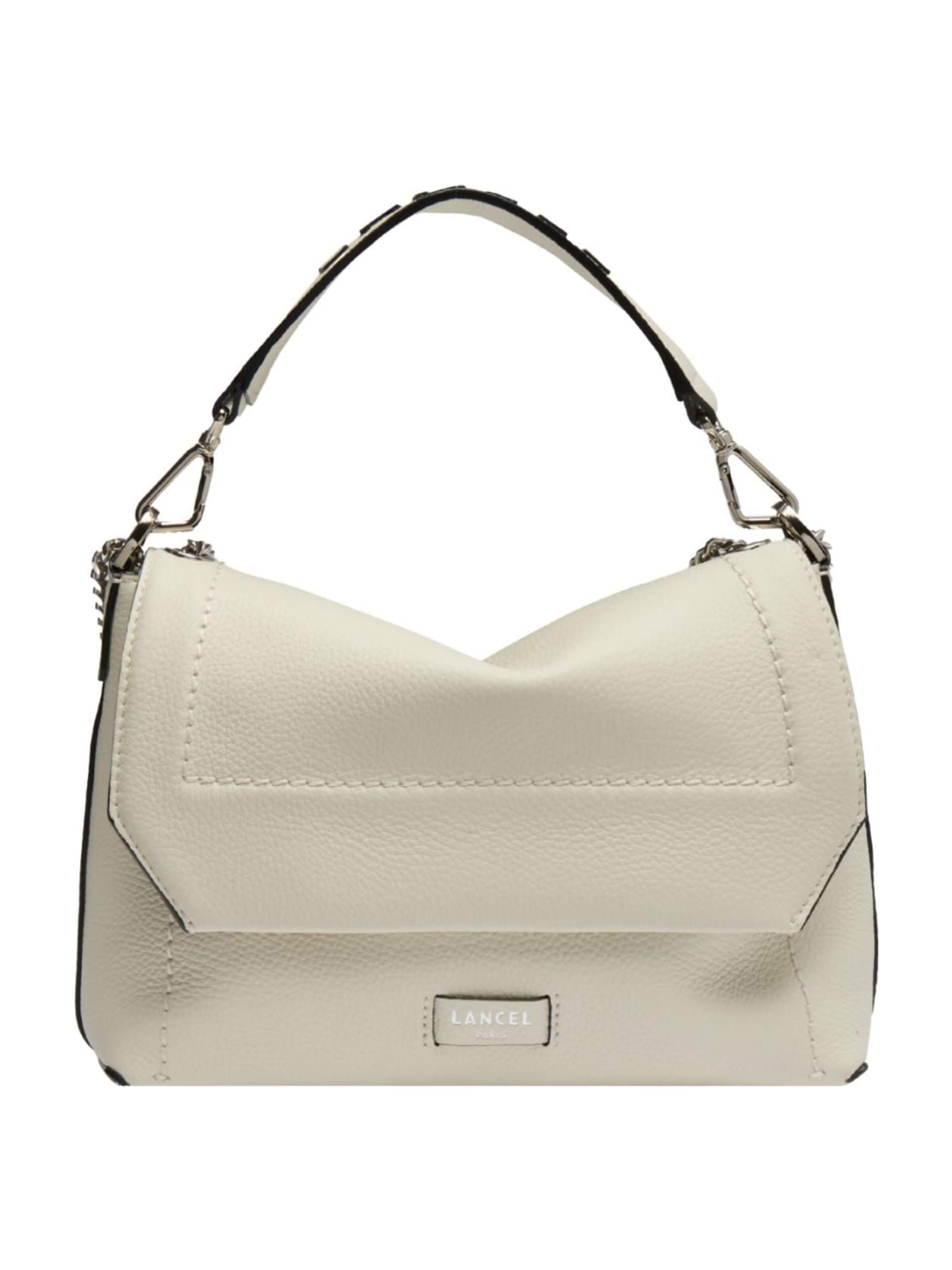 Lancel Schultertasche 'Lancel Sac Rabat M Ninon Soft Neige Femme'‌ in Weiß: Vorderseite
