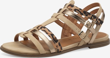 Sandales à lanières Tamaris en beige : devant