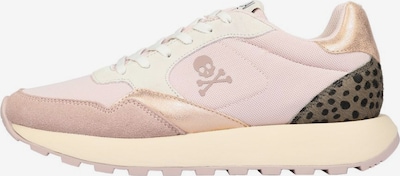 Sneaker low 'Gina' Scalpers pe ecru / auriu - roz / roz / roz pal / negru, Vizualizare produs
