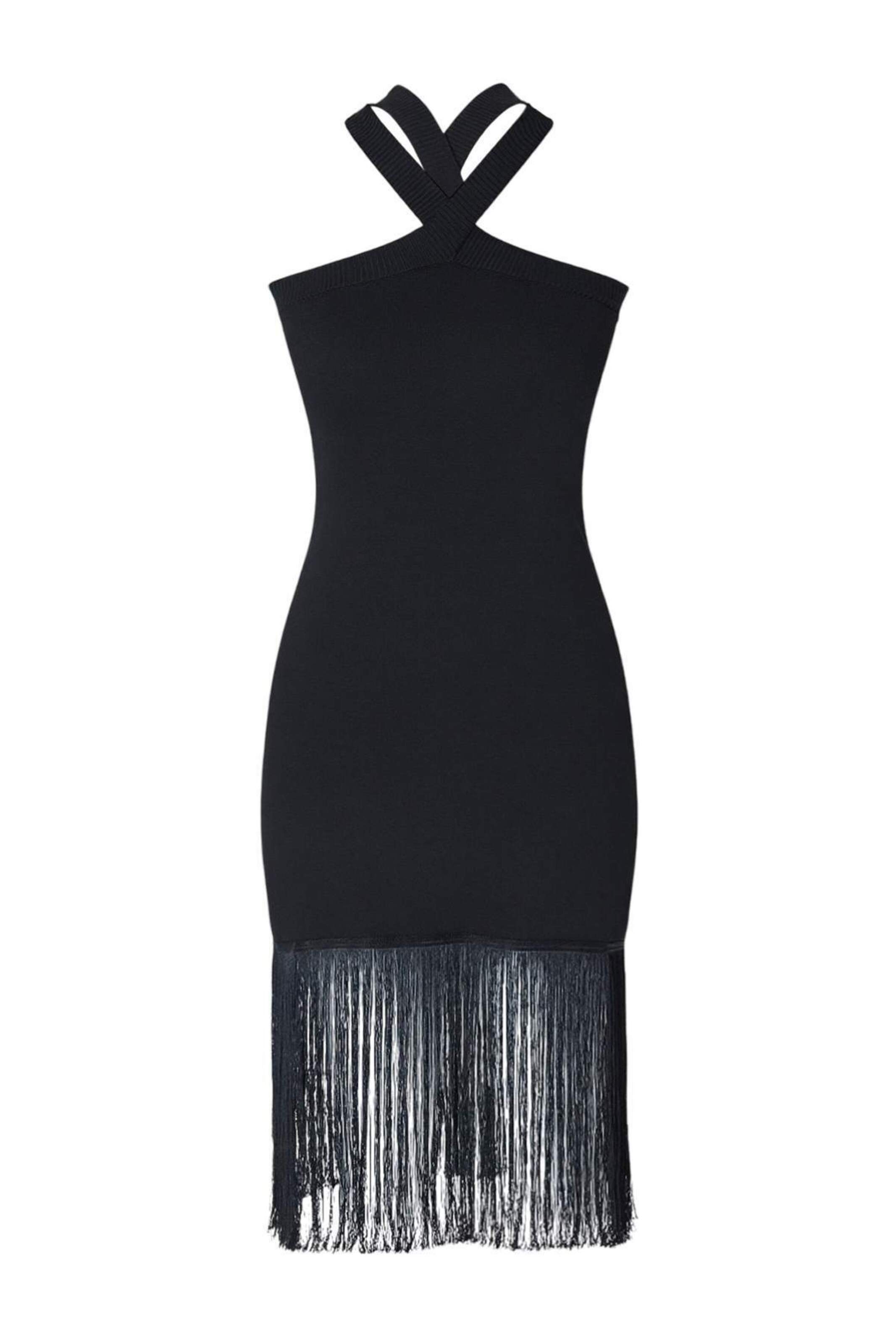Trendyol Knitted dress in Black: front