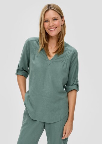 s.Oliver Blouse in Groen: voorkant