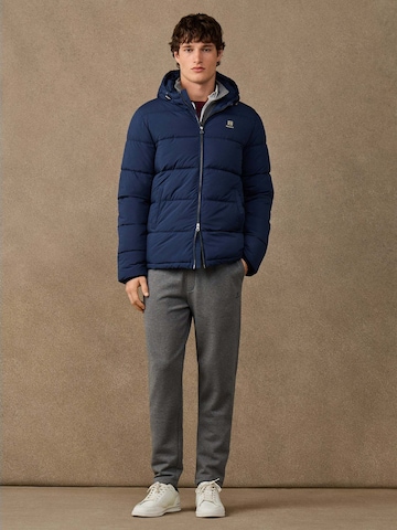 Manteau d’hiver 'Heritage Puffer' Hackett London en bleu