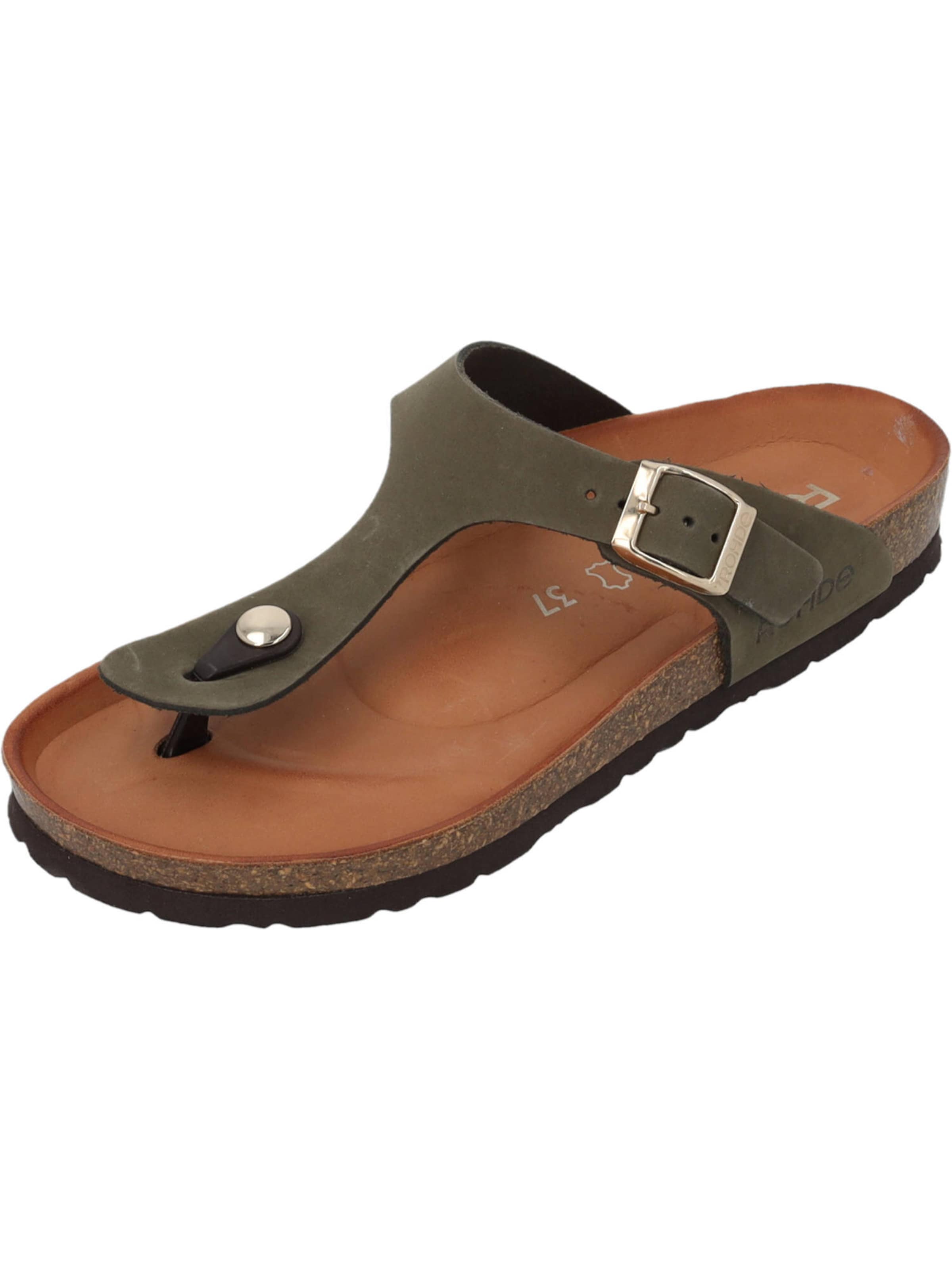 ROHDE Teenslipper '5642' in Groen: voorkant