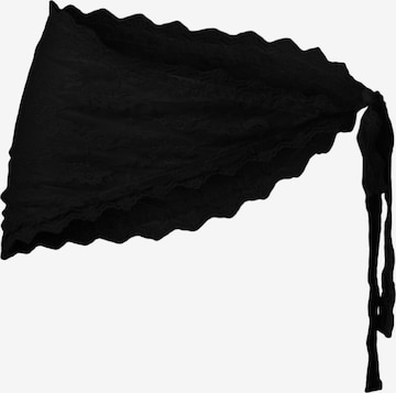 PIECES Strandhåndklæde 'PCNaina' i sort: forside