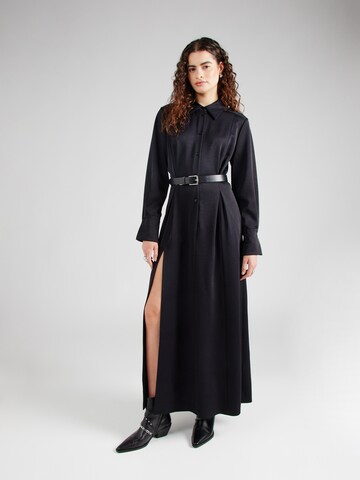 Robe-chemise 'KAMALA' DRYKORN en noir : devant