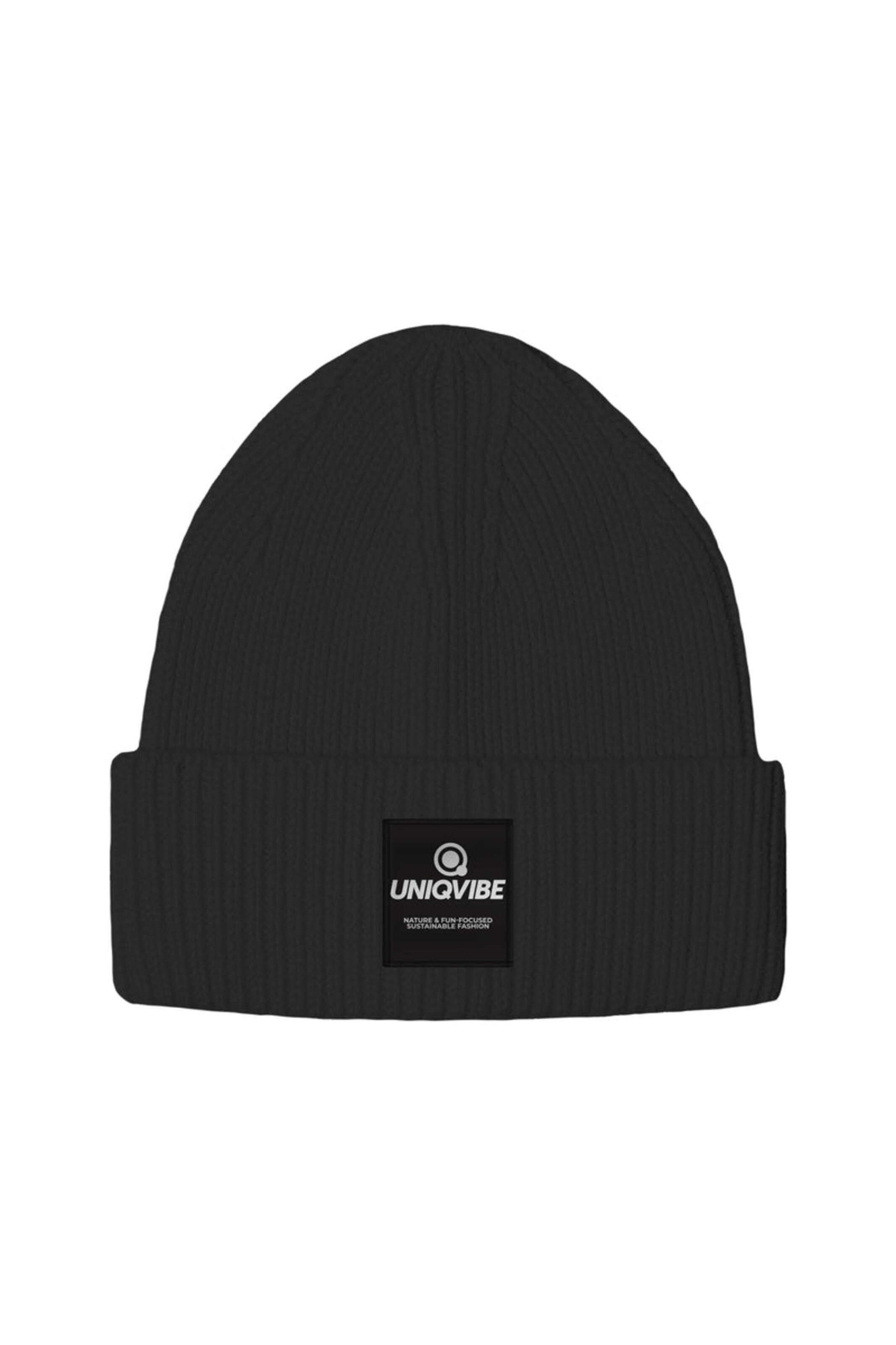 UNIQVIBE Mütze in anthrazit / schwarz / weiß, Produktansicht