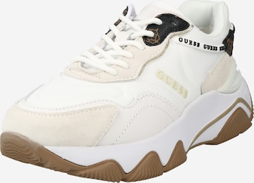 GUESS - Zapatillas deportivas bajas 'MICOLA' en blanco: frente