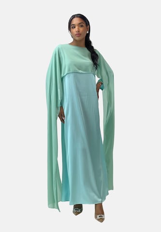 Robe Elara en bleu : devant