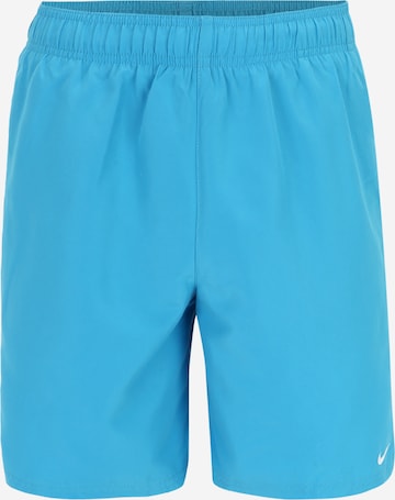 Nike Swim Athletic Swim Trunks in Blue: front