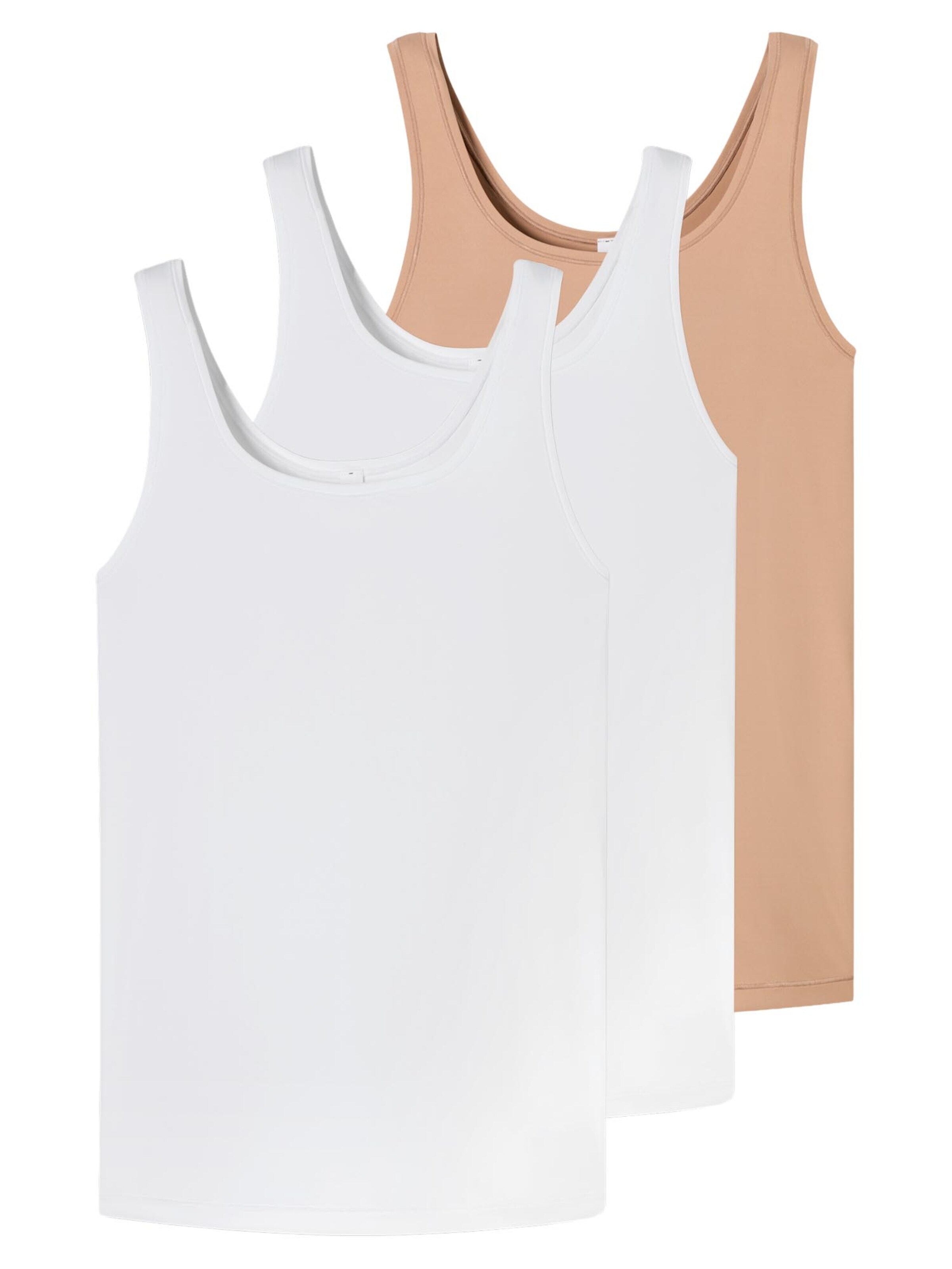SCHIESSER Undershirt 'Unique Mirco' in Beige: front