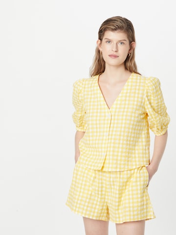 Monki - Blusa en amarillo: frente