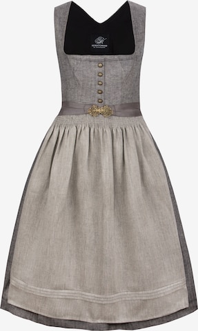 STOCKERPOINT Dirndl 'Tilda' in Grau: Vorderseite