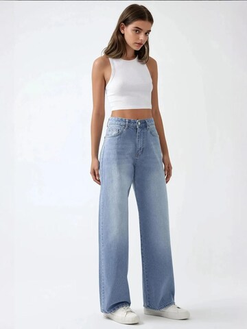 Wide Leg Jean Hiccup en bleu