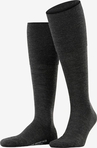 FALKE Knee High Socks 'Airport Plus' in Grey: front