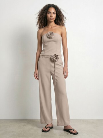Wide leg Pantaloni 'Clara' di HYPEDROP in beige