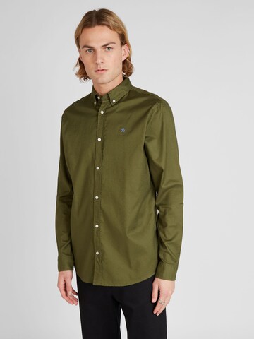 SCOTCH & SODA Regular fit Overhemd in Groen: voorkant