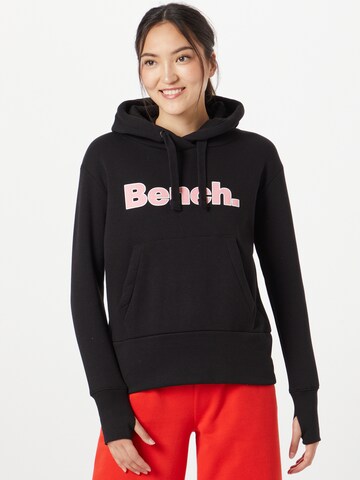 BENCH Sweatshirt 'ANISE' in Zwart: voorkant