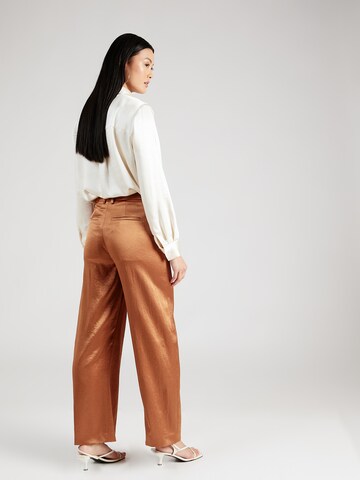 DRYKORN Loose fit Trousers 'DESK' in Brown