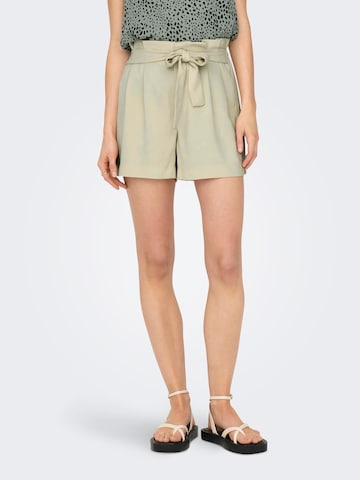 ONLY Regular Pleat-Front Pants 'NEW FLORENCE' in Beige: front