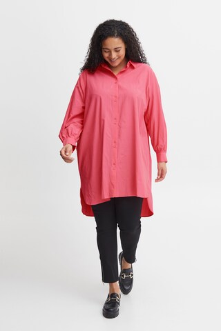 Fransa Curve Blouse 'Vibi' in Pink