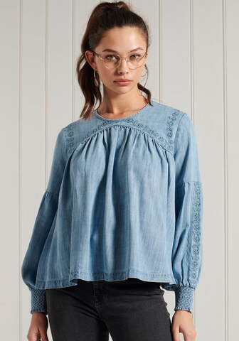 Superdry Blus 'Bohemian' i blå