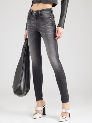 Skinny Jeans 'SLANDY' di DIESEL in nero: frontale