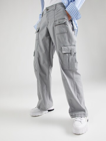 HOLLISTER Loose fit Cargo trousers 'MONUMENT' in Grey: front