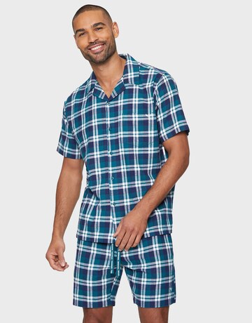 Threadbare Short Pajamas in Blue: front