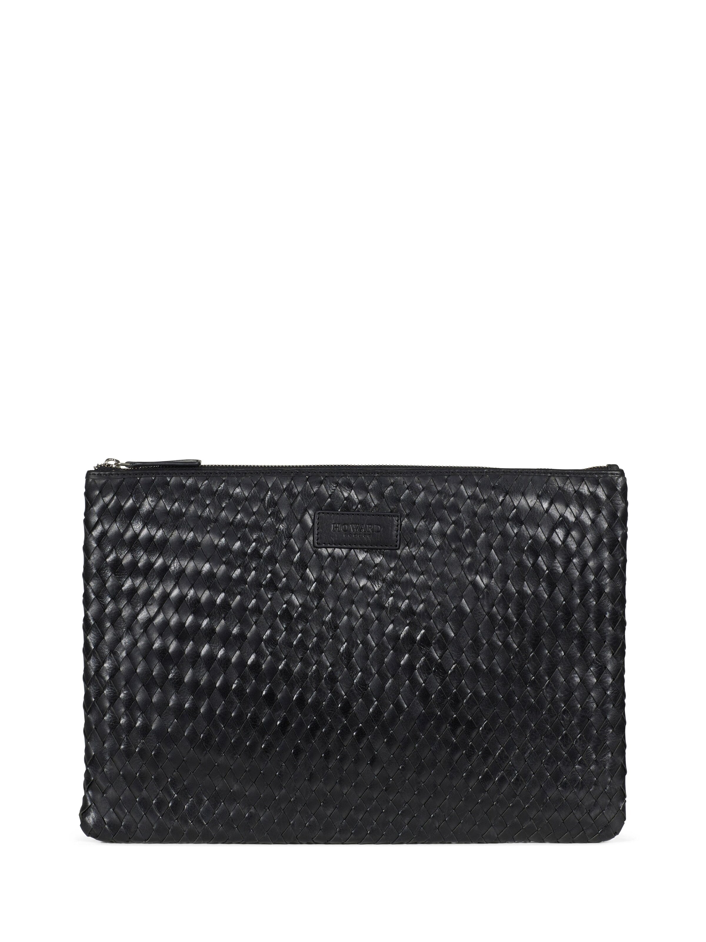 Howard London Laptop Bag in Black: front