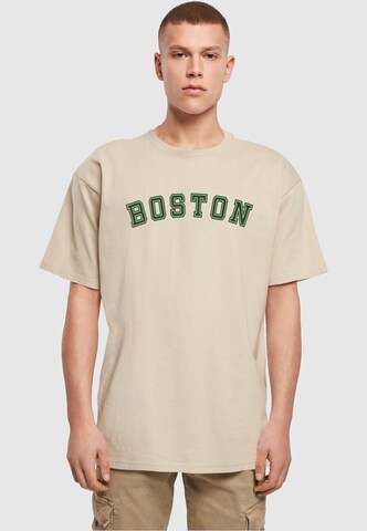 Merchcode Shirt 'Boston' in Beige: front