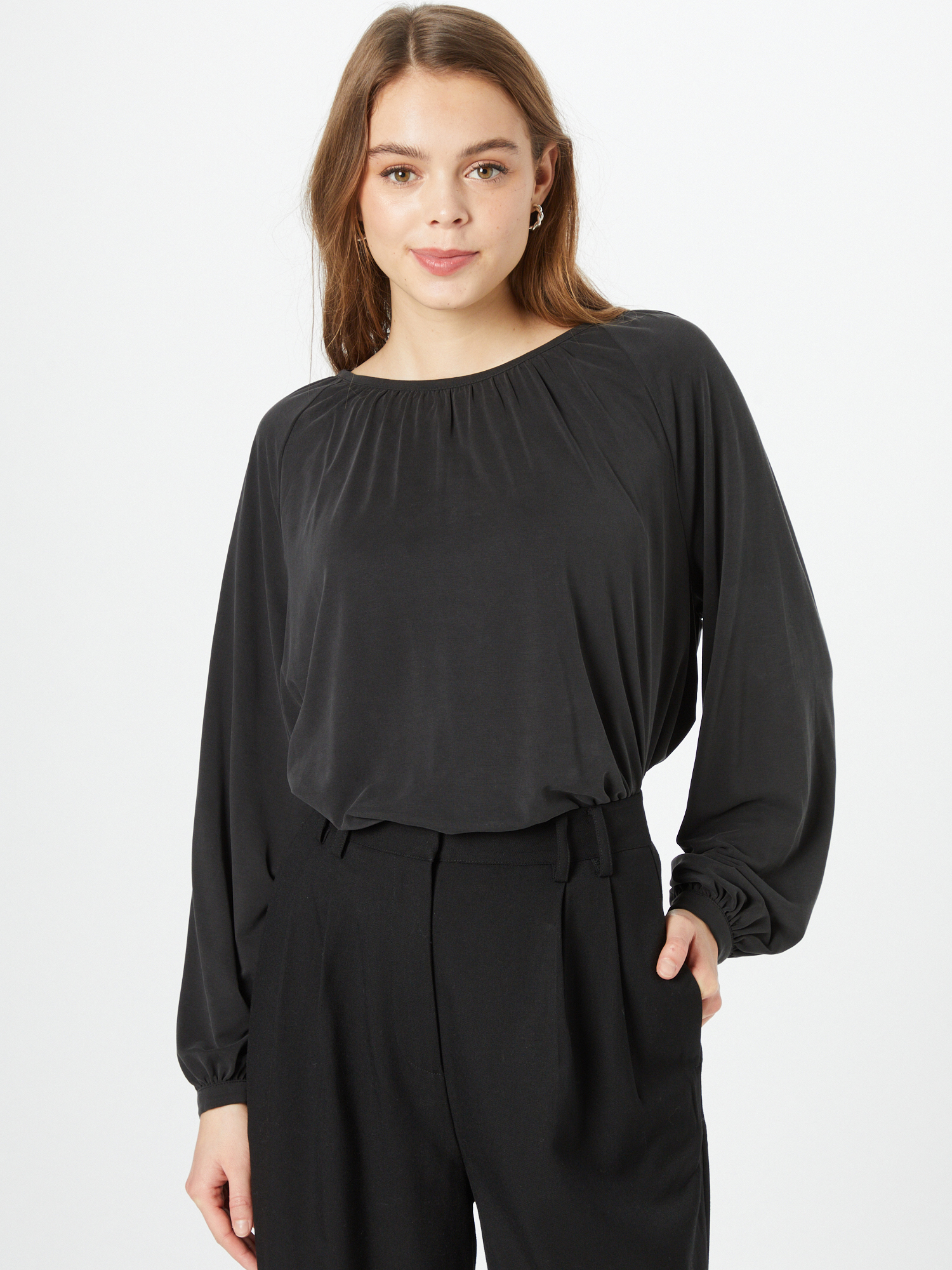 Kobiety Plus size s.Oliver BLACK LABEL Koszulka w kolorze Czarnym 