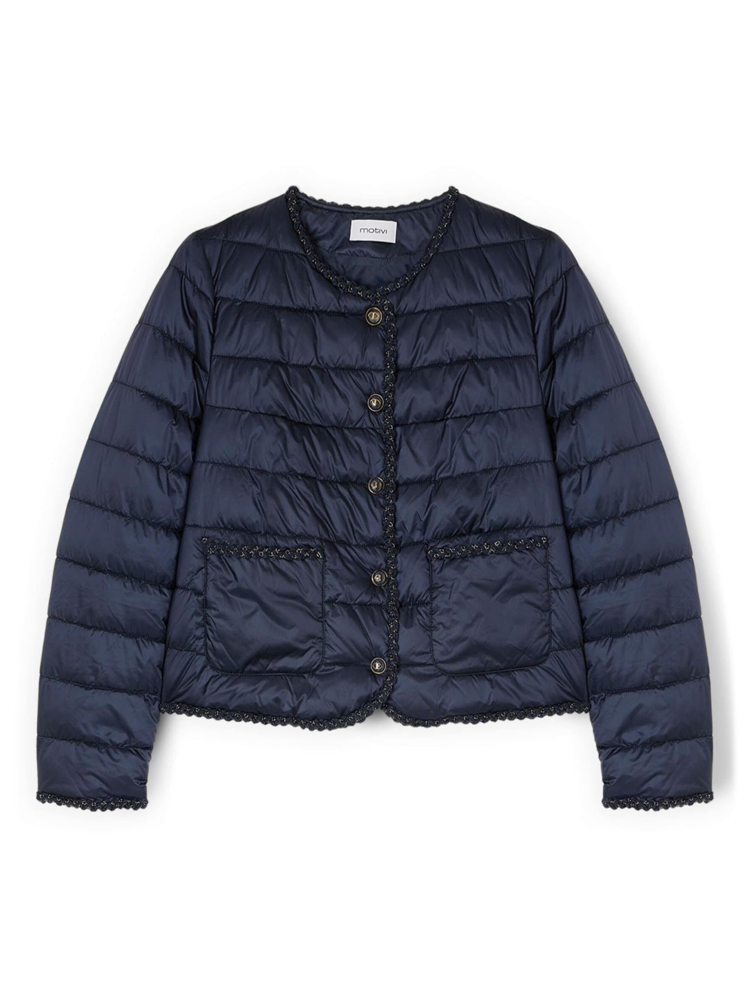 MOTIVI Winterjas in Blauw: voorkant