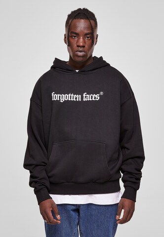 Sweat-shirt Forgotten Faces en noir : devant