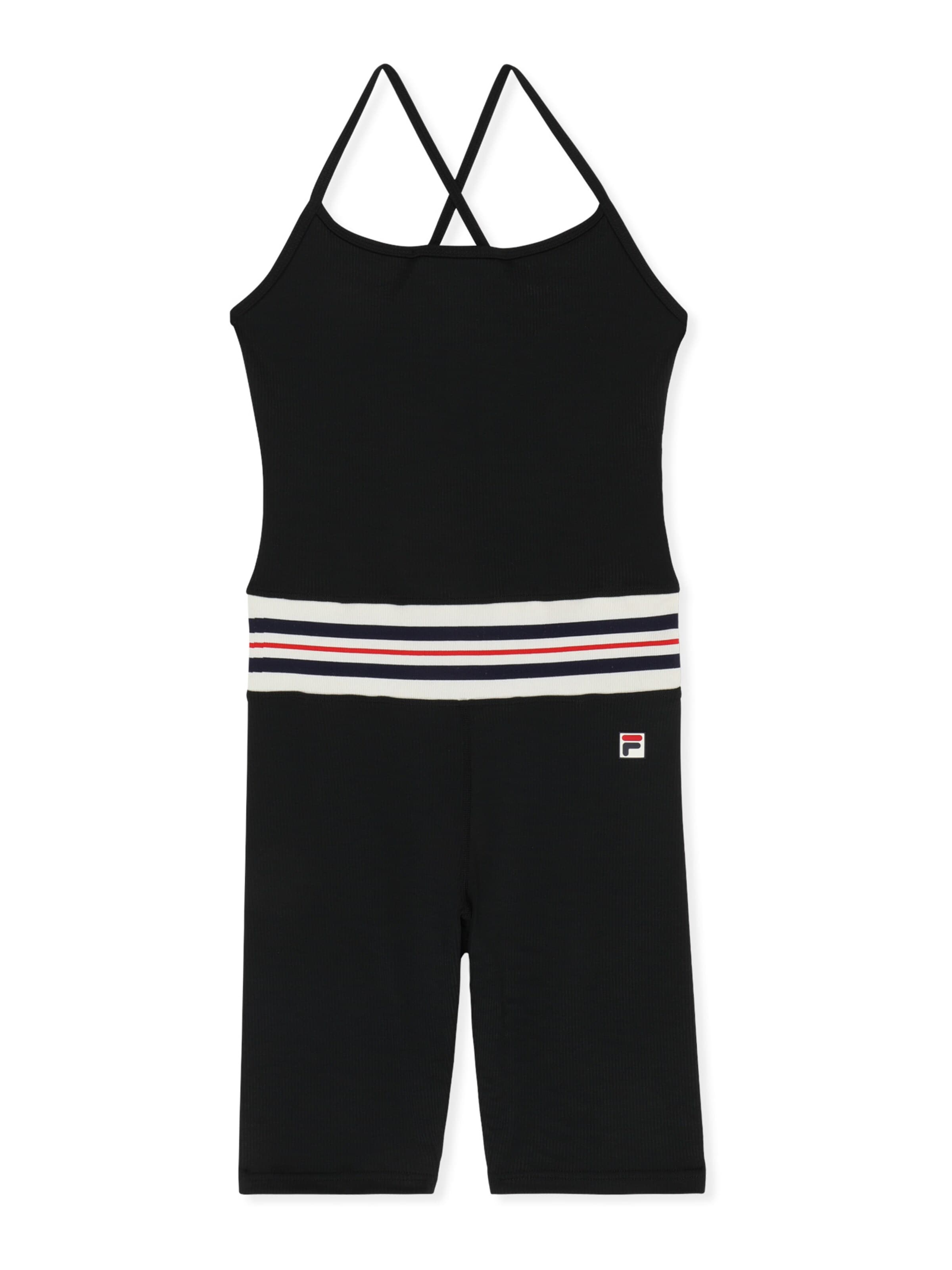 Combinaison 'BIENTINA short heritage tape active jumpsuit' FILA en noir