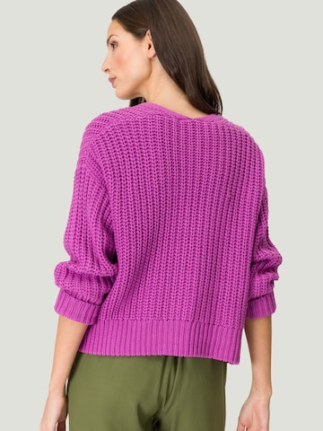 zero Knit Cardigan in Purple