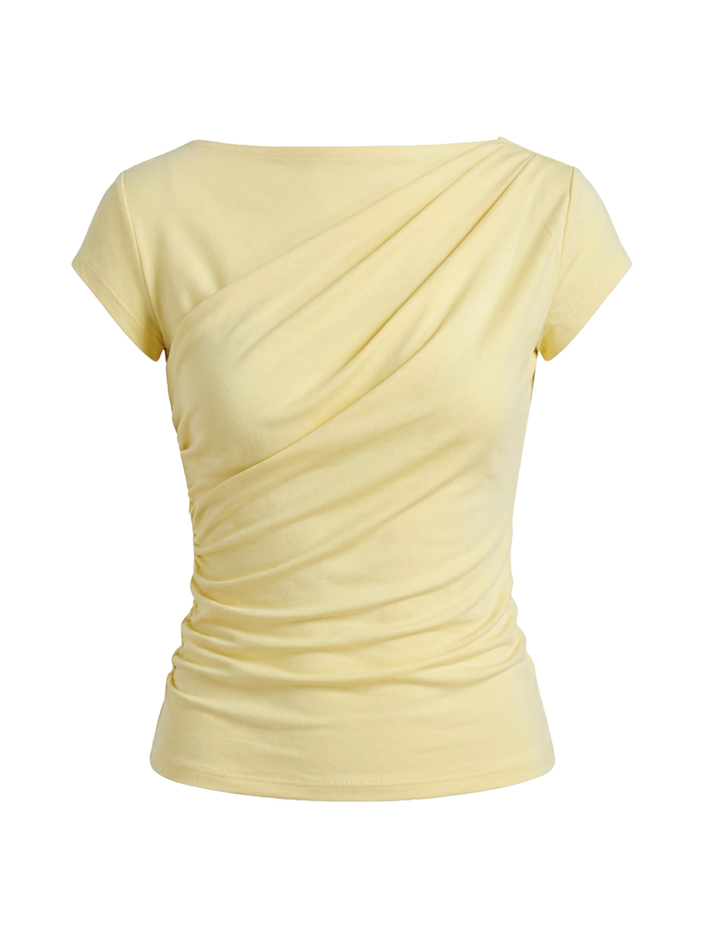 T-shirt 'Dena' studioselect en jaune : devant