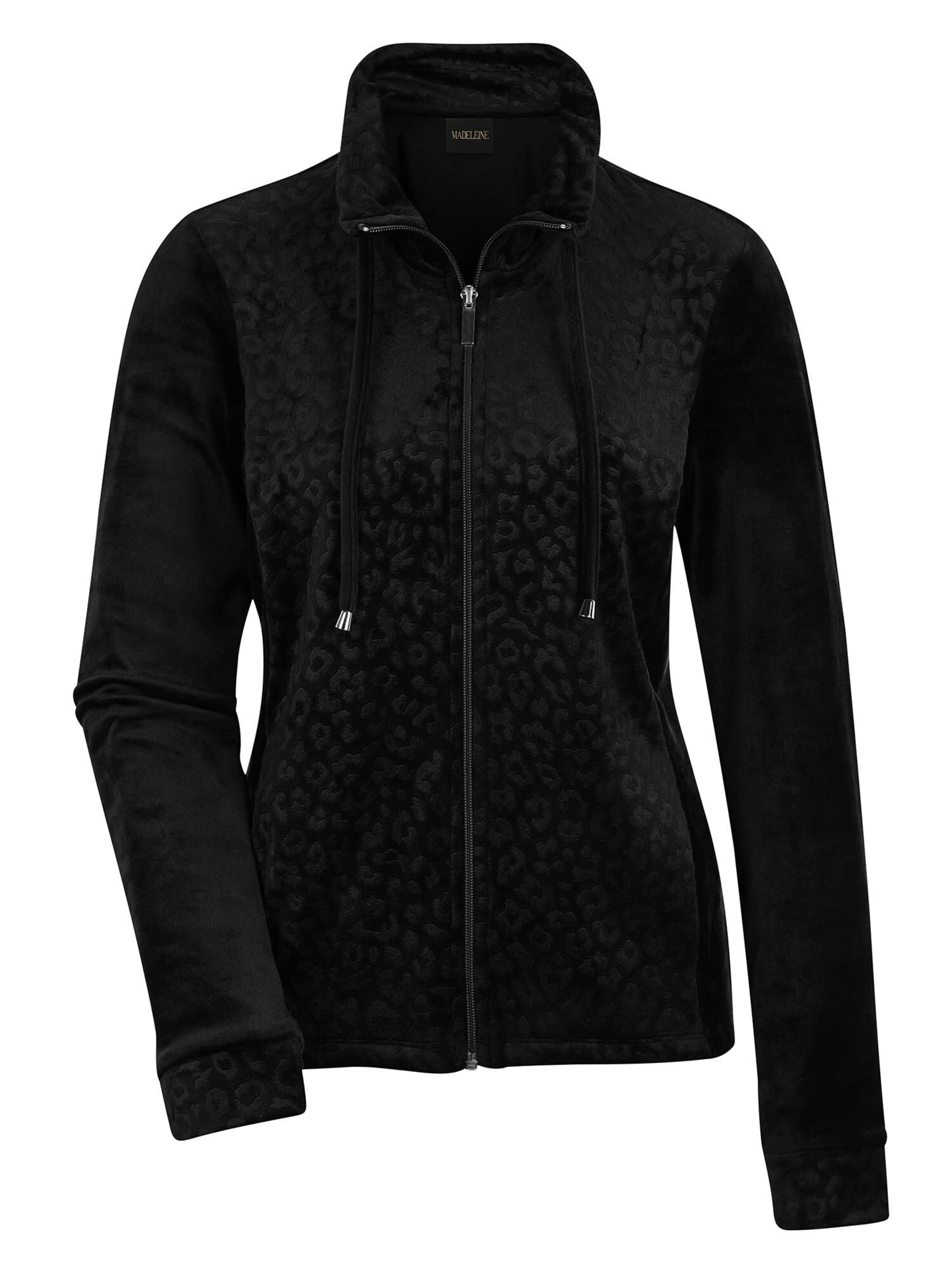 MADELEINE Übergangsjacke in Schwarz: Vorderseite