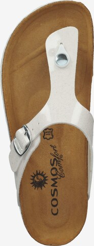 COSMOS COMFORT T-Bar Sandals in White