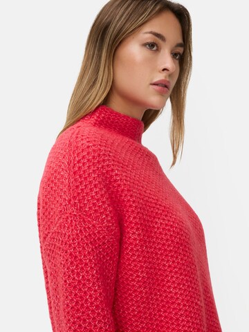 CAMEL ACTIVE Strickpullover mit überschnittenen Schultern in Rot