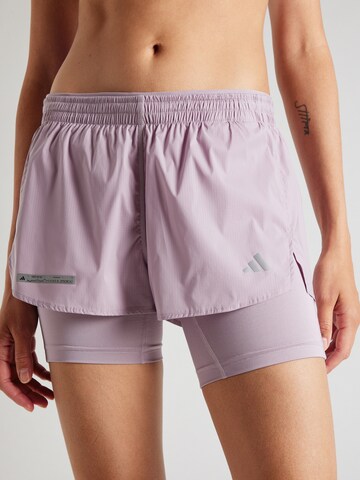 ADIDAS PERFORMANCE Regular Sportbroek 'Ultimate Two-In-One' in Lila