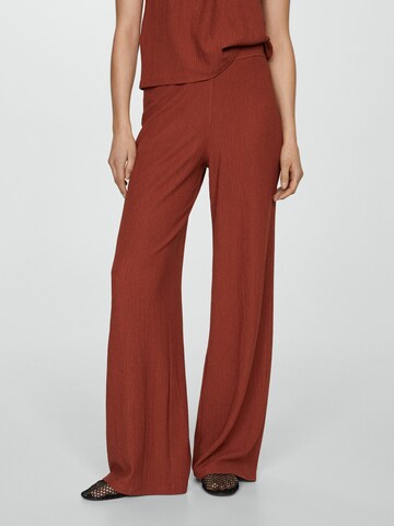 MANGO Wide leg Pants 'MATILDA' in Orange: front