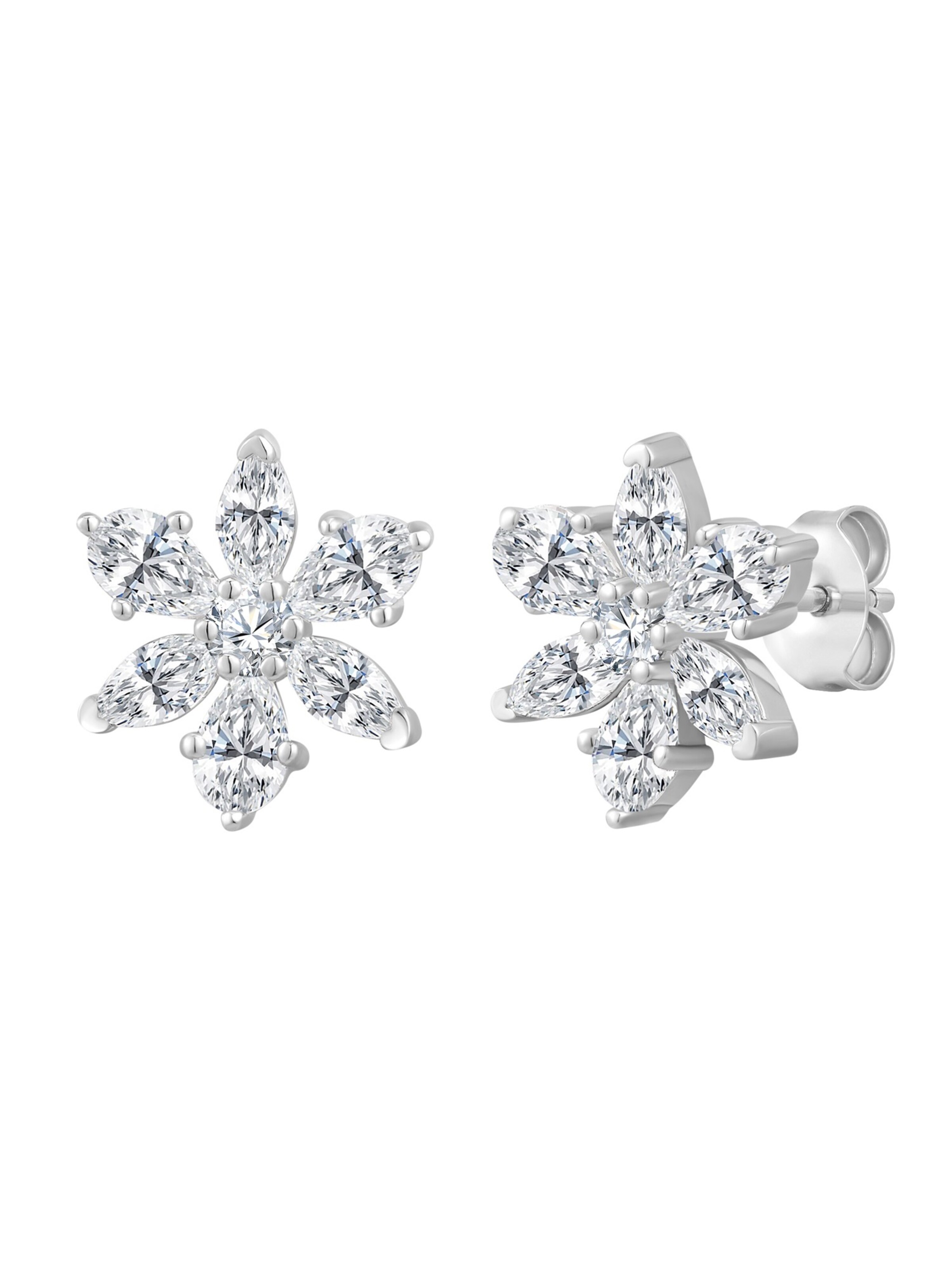 Boucles d'oreilles Rafaela Donata en argent : devant