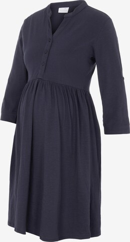 Robe-chemise 'Evi Lia' MAMALICIOUS en bleu : devant