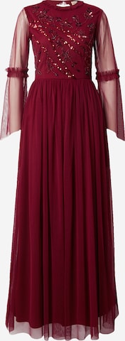 LACE & BEADS Evening Dress 'Dilma' in Red: front