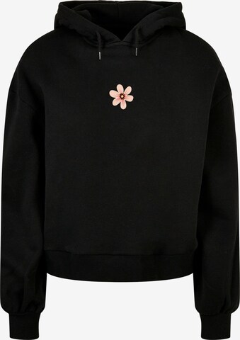 Merchcode Sweatshirt 'Spring - Grow Through' in Black: front