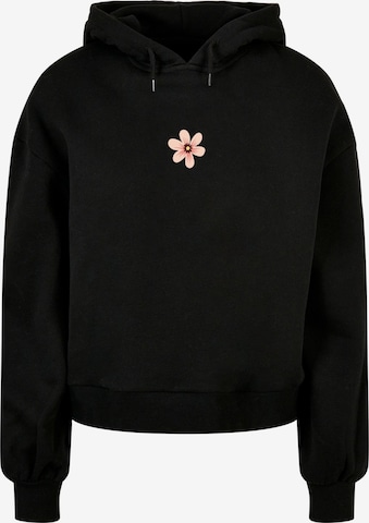 Merchcode Sweatshirt 'Spring - Grow Through' in Black: front