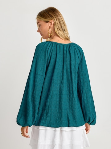 Cupshe - Blusa 'Long Sleeve' em verde